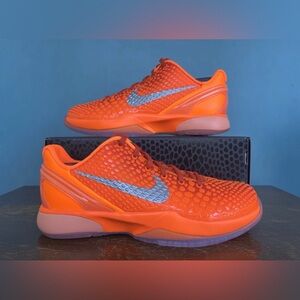 Nike Kobe 6 Protro GS Basketball Youth 6.5Y Women 8 Total Orange FV9676-800 New